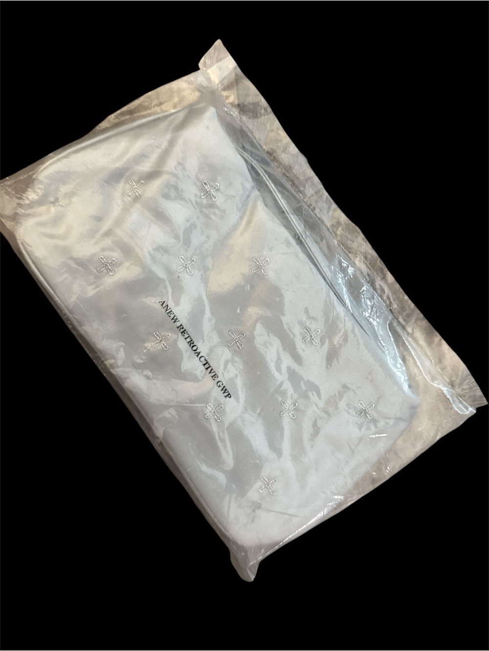 NIP Avon Silver Baguette-style Cosmetic Bag